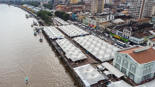 Famoso mercato Ver-o-Peso e il mercato del pesce a Belém, Para, Brazil