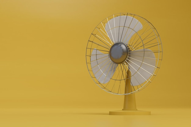 fan. soffiando aria fredda in estate. un ventilatore aiuta a sopportare la calura estiva