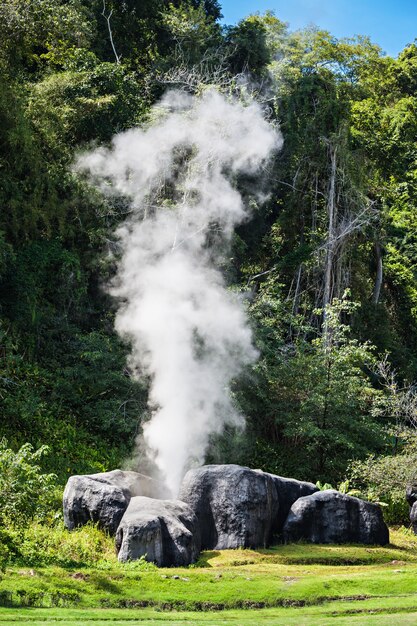 Fang Hot Springs nella provincia di Chiang Mai, Thailandia