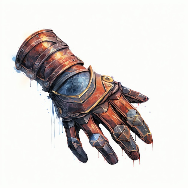 Fantasia dell'acquerello medievale Gauntlet