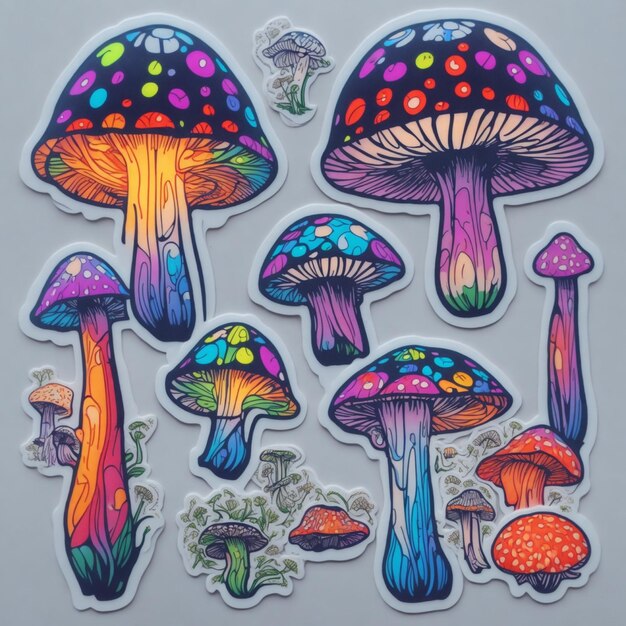 Fantasia della foresta dei funghi illustrazione gratuita