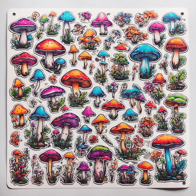 Fantasia della foresta dei funghi illustrazione gratuita