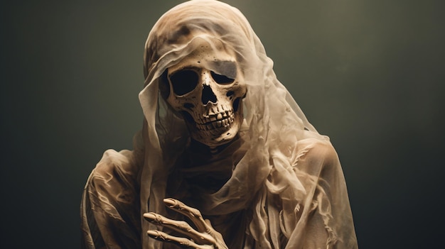 Fantasma scheletro per Halloween