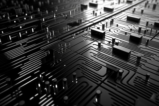 Fantastica cpu del futuro sfondo generativo ai