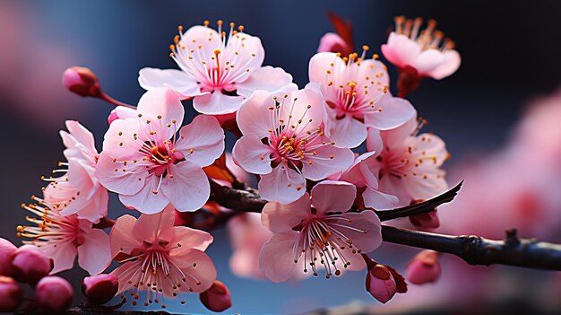 fantastica foto di fiori di ciliegio rosa