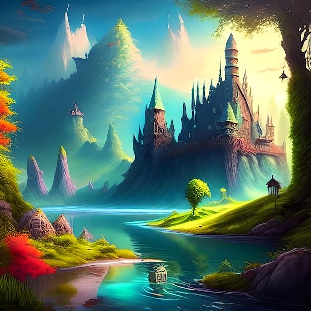 Fantasy Images_A Beautiful fantasy worldFantasy Stock Images