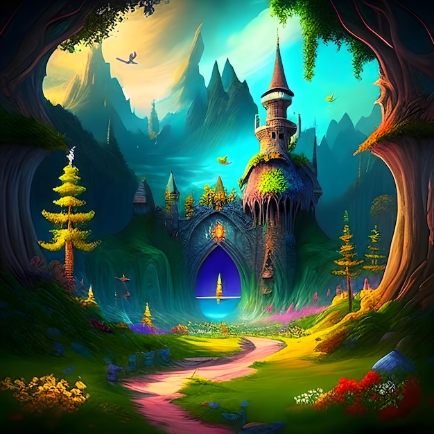 Fantasy Images_A Beautiful fantasy worldFantasy Stock Images