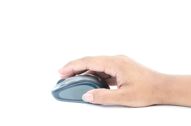 Fare clic con il mouse sul mouse del computer moderno