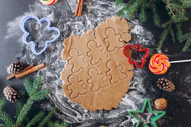 fare pasticceria di zenzero, tagliere di biscotti