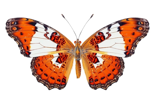 Farfalla isolata su sfondo trasparente AI