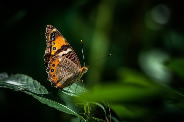 Farfalla su sfondo naturale Illustrazione AI GenerativexA