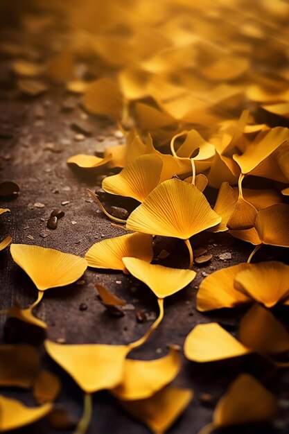 Farfalle gialle su un ramo di un albero