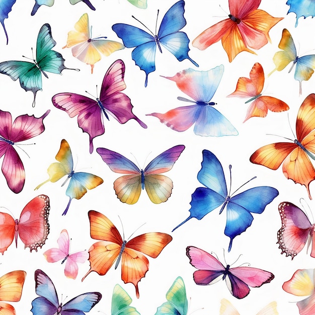 Farfalle pastelle fantasia carta digitale