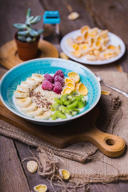 Farina d'avena di cibo sano