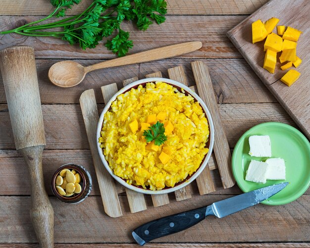 Farinata di riso alla zucca, un alimento sano e nutriente