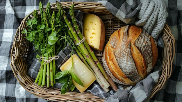 Farmers Market Bounty su una coperta da picnic