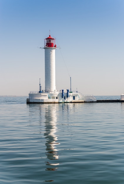 Faro di Vorontsov nel porto di Odessa Ucraina