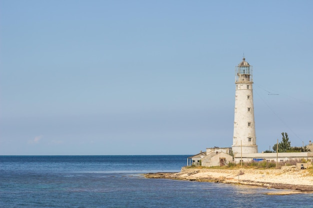 Faro Tarkhankut nella parte occidentale della Crimea