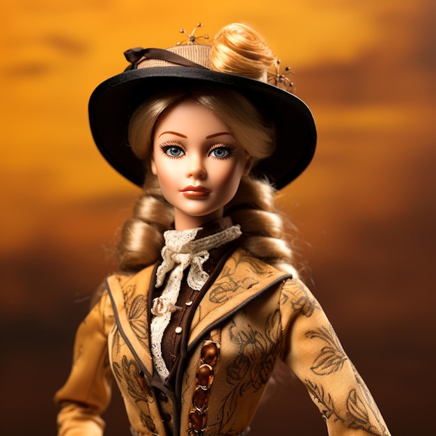 Fascino vintage di Barbie Uno sguardo all'era della moda del 1880