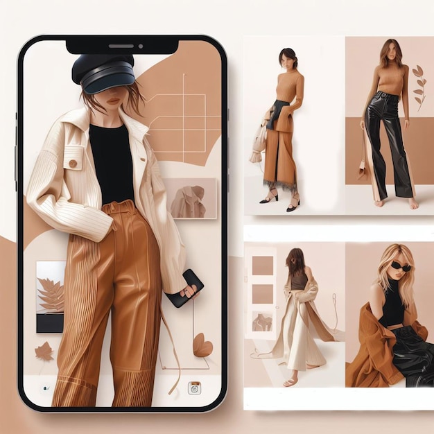 Fashion elegante Instagram social media post feed Quadrato rapporto di aspetto