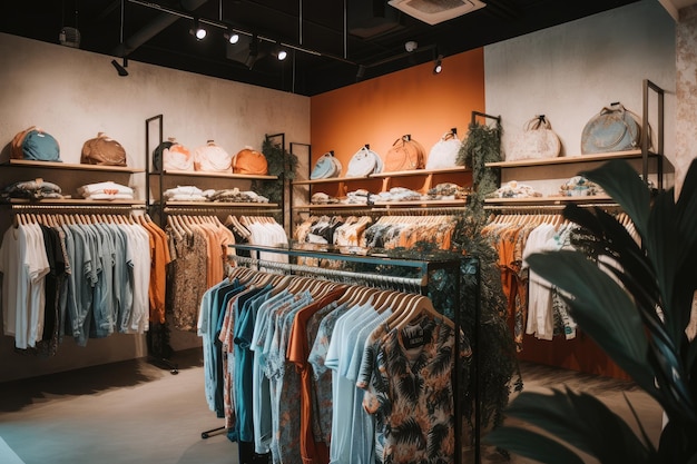 Fastfashion store che mostra le ultime tendenze in fatto di abbigliamento e accessori