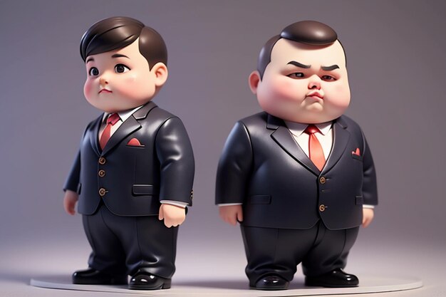 Fat Boy Cartoon Character Styling Anime Style Fat Wallpaper Background Model Character Rendering