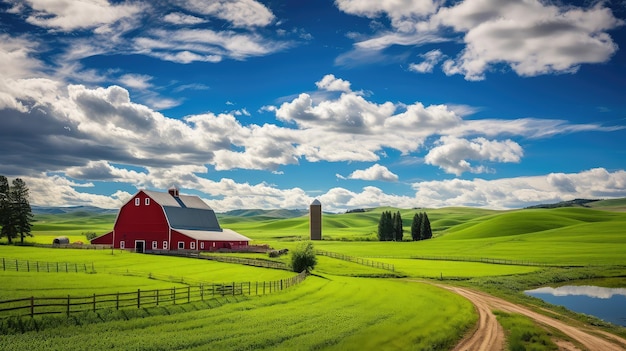 Fattoria di bestiame dell'Idaho