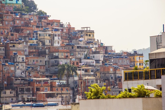 Favela Cantagalo nel quartiere Ipanema di Rio de Janeiro