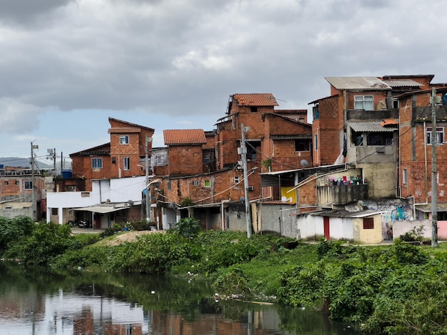 Favela Cidade de Deus a Rio de Janeiro Brasile fogna aperta America slum di baraccopoli