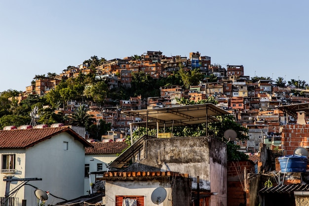 Favella a Rio de Janeiro, Brasile.