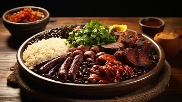 Feijoada ciotola di cibo brasiliana