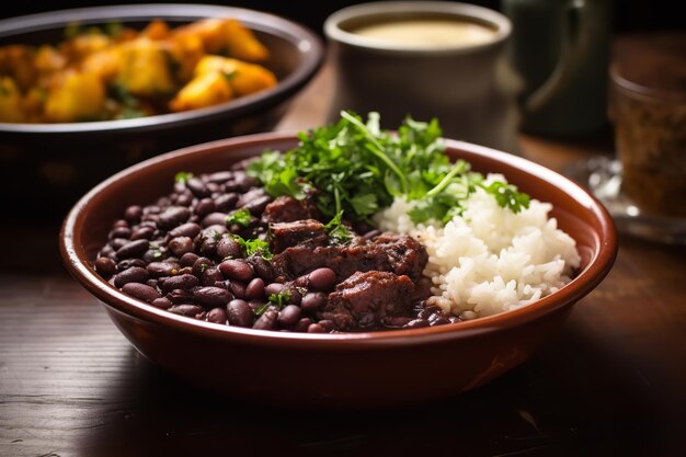 Feijoada Stufato Brasiliano Di Fagioli Neri Cibo Brasiliano