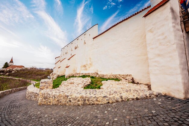 Feldioara Romania Fortezza medievale Marienburg nella contea di Transilvania Brasov