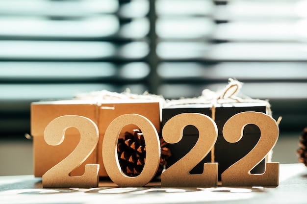 Felice anno nuovo 2022 vacanza sfondo e banner.