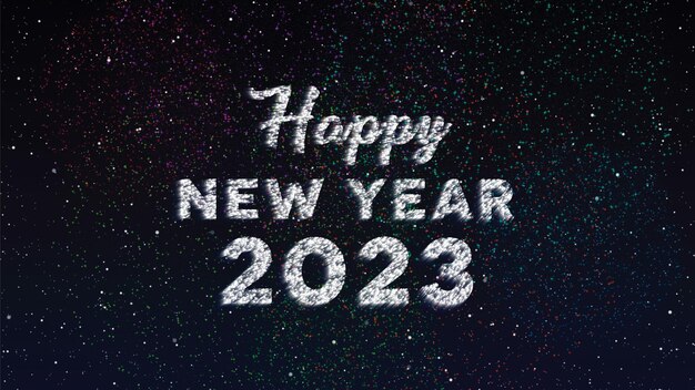 Felice anno nuovo 2023 Saluto celebrazione