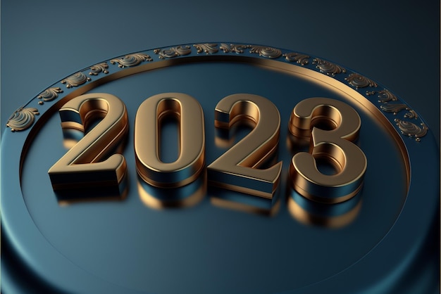 Felice anno nuovo 2023 sfondo.