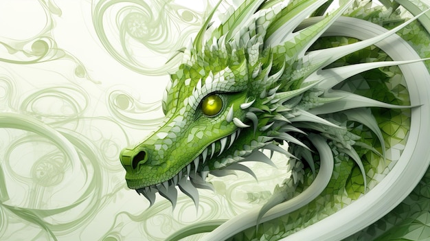 Felice anno nuovo cinese anno del drago verde