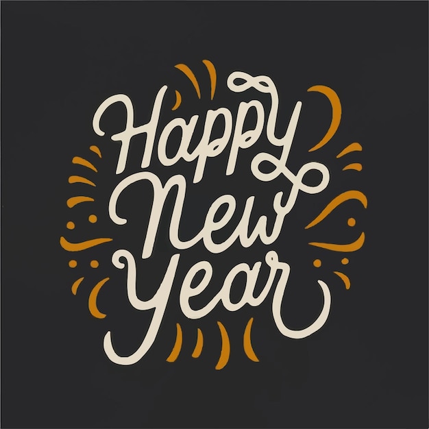 Felice anno nuovo lettering design