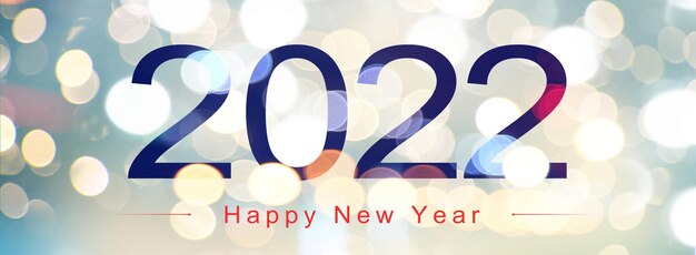 Felice Anno Nuovo Sfondo. Inizia al 2022. Illustrazione 3D