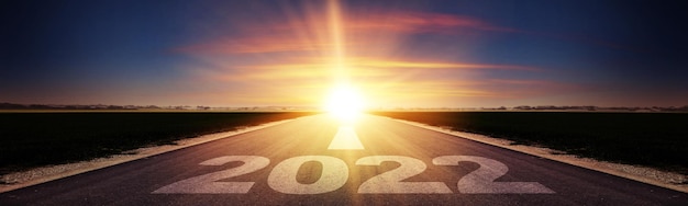 Felice Anno Nuovo Sfondo. Inizio positivo dell'anno 2022.