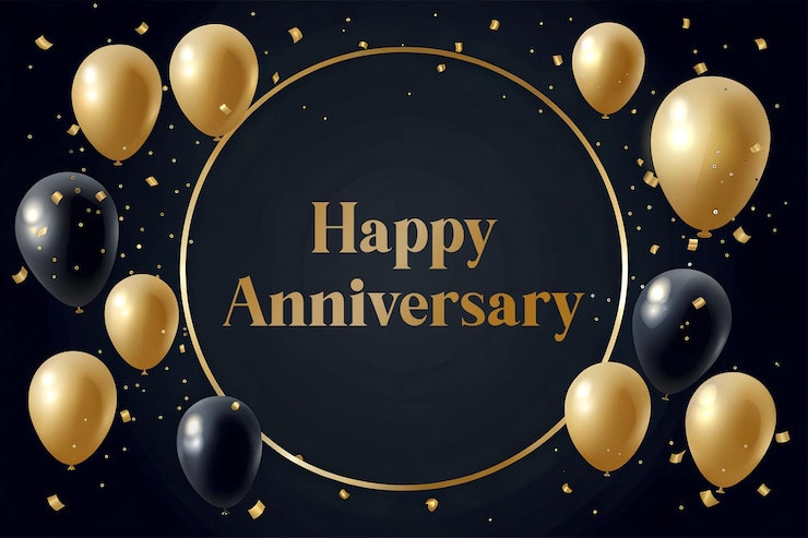 Foto felice celebrazione dell'anniversario