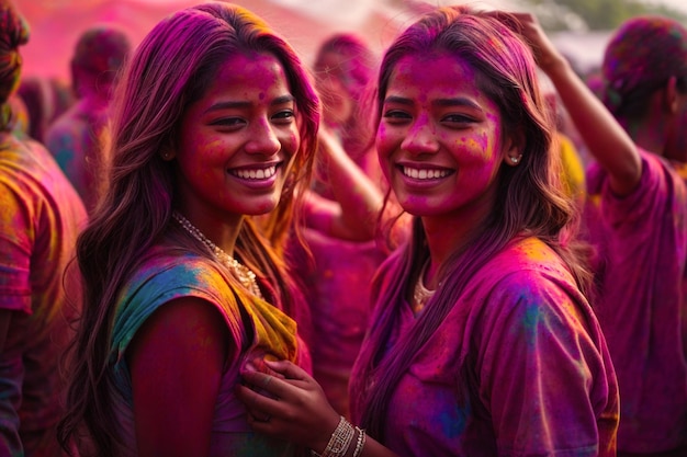 Felice celebrazione di Holi