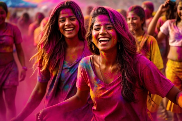 Felice celebrazione di Holi