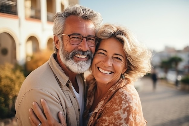 Felice coppia adulta San Valentino AI generato