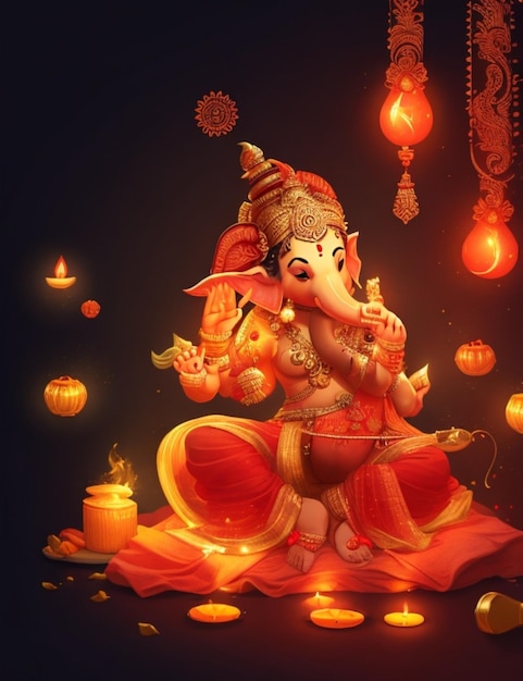 felice diwali ganesha immagine