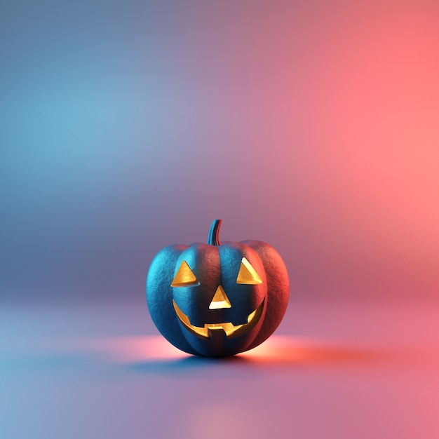 Felice giorno di Halloween, zucca sorridente