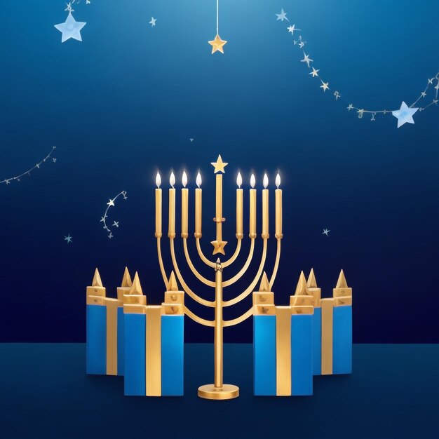 Felice Hanukkah star david immagini di sfondo collezioni di carte da parati carine ai generate