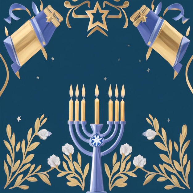 Felice Hanukkah star david immagini di sfondo collezioni di carte da parati carine ai generate