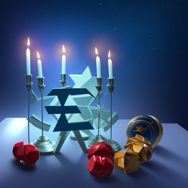 Felice Hanukkah star david immagini di sfondo collezioni di carte da parati carine ai generate