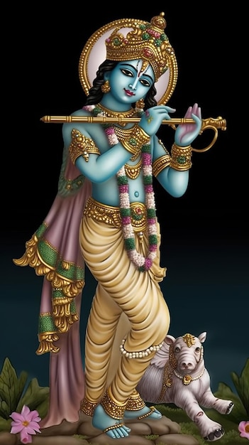 Felice Krishna Janmashtami Generativo ai